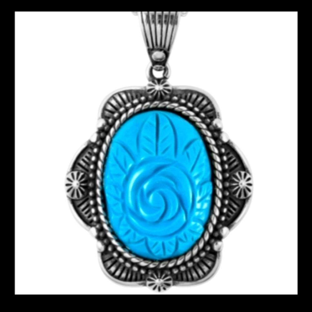 Blue Howlite pendant 🌹💕
